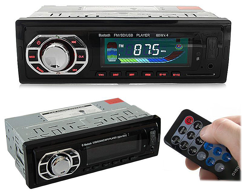 RADIO SAMOCHODOWE 4x60W Z BLUETOOTH USB SD ISO MP3 6713243260