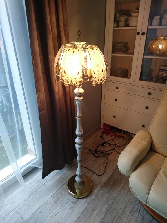 Lampa stojąca podłogowa retro vintage antyk