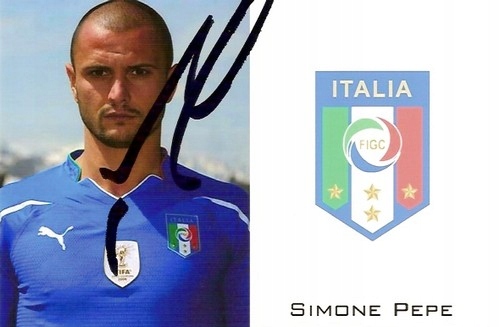 Autograf SIMONE PEPE! Juventus!