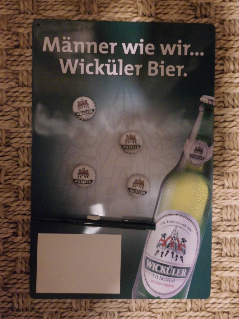 Szyld metalowy - reklama piwo WICKULER