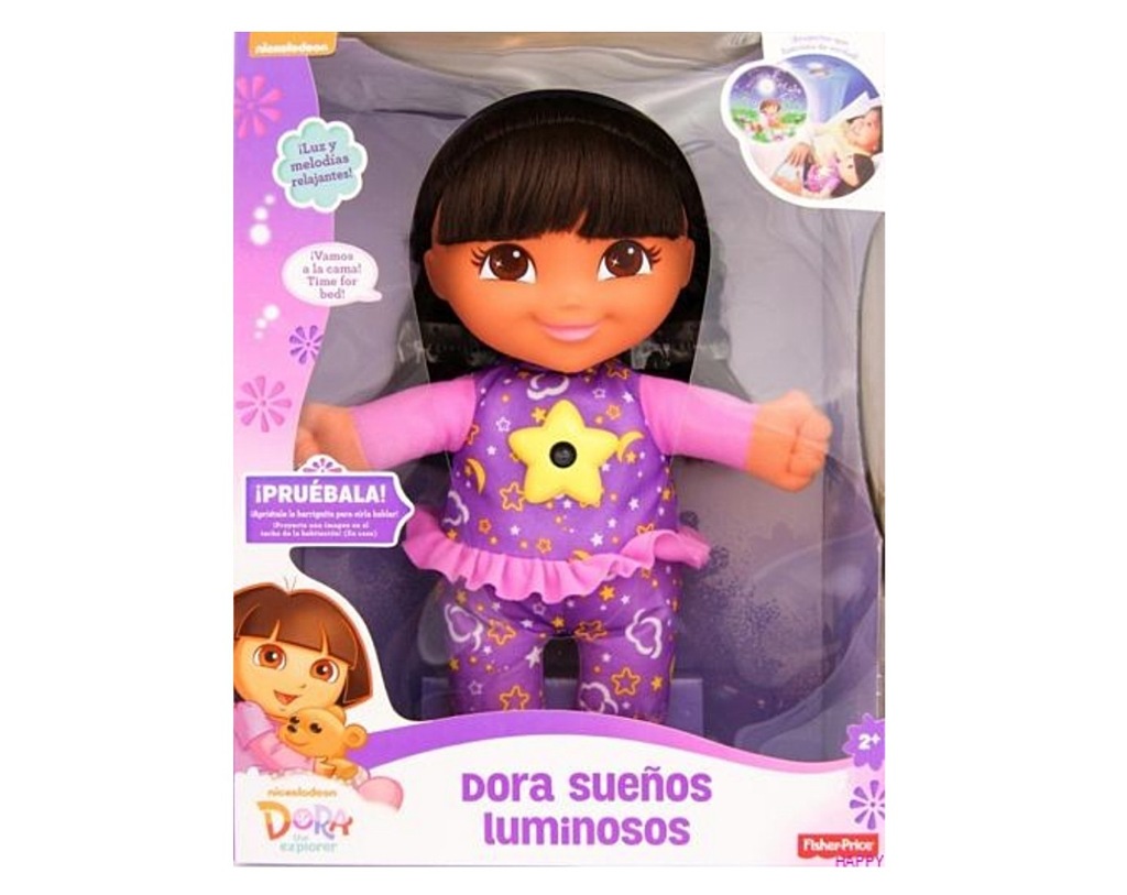 LALKA DORA NA DOBRANOC Z PROJEKTOREM FISHER PRICE