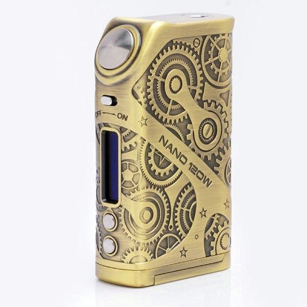 MOD Tesla STEAMPUNK NANO 120W BOX ANTIQUE BRASS