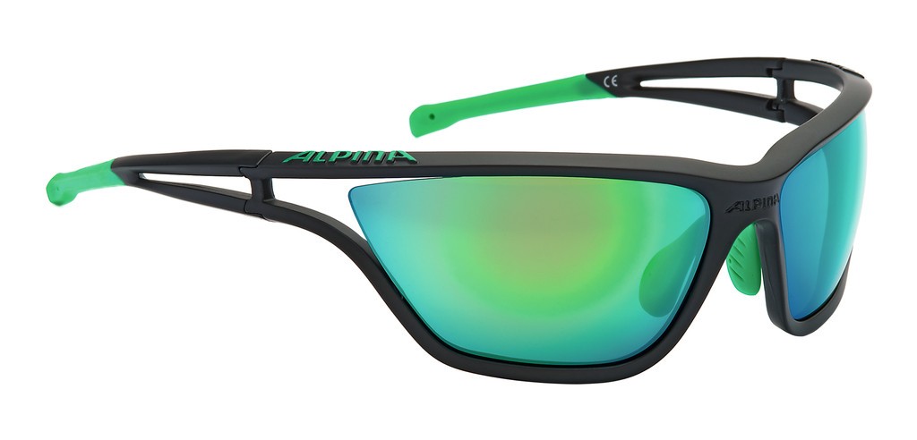 Okulary rowerowe Alpina Eye 5 CM+ czarno zielone
