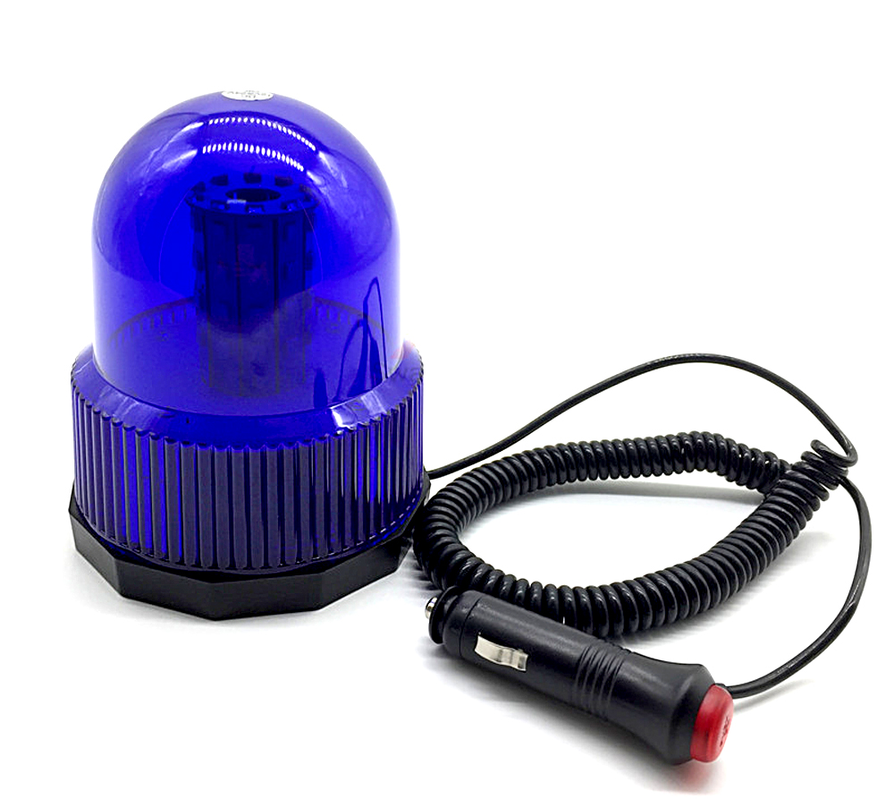 12V LAMPA OSTRZEGAWCZA KOGUT POLICYJNY NA MAGNES