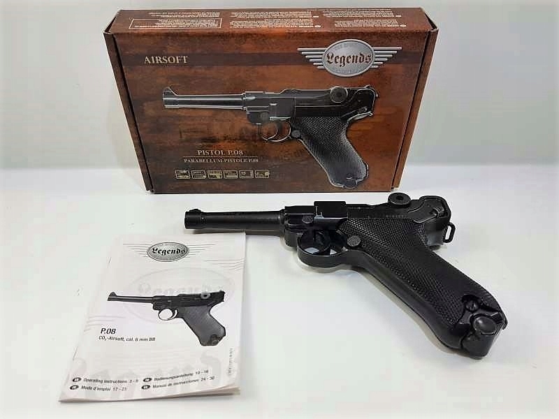 PISTOLET ASG LUGER P08 PARABELLUM - STAN IDEALNY!
