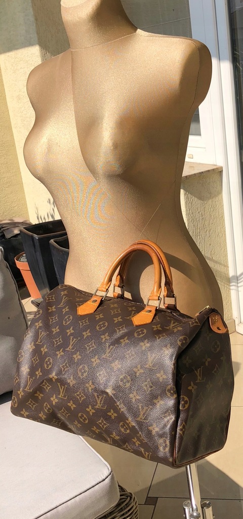 Louis Vuitton Speedy 35 ORYGINALNA torba torebka - 7570868105