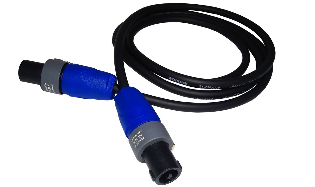 KABEL GŁOŚNIKOWY CORDIAL SPEAKON NEUTRIK NL2FX 7m