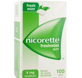 Nicorette Freshmint Gum 4mg 105 sztuk Apteka