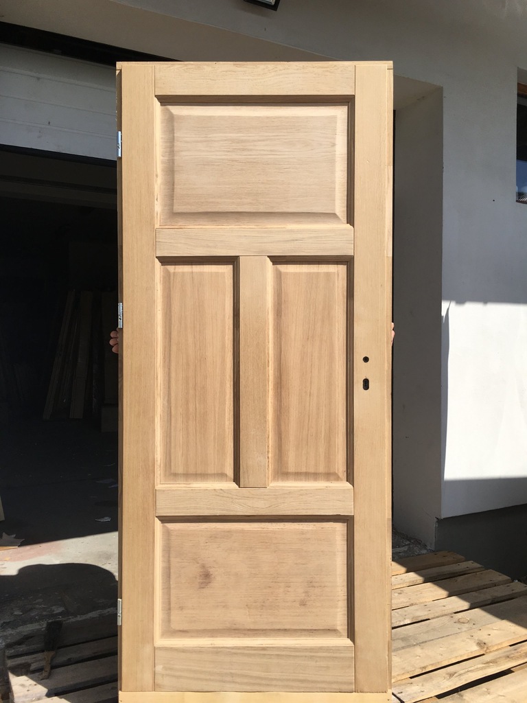DRZWI WEWNETRZNE DREWNIANE 88X201 DĘBOWE  od ręki
