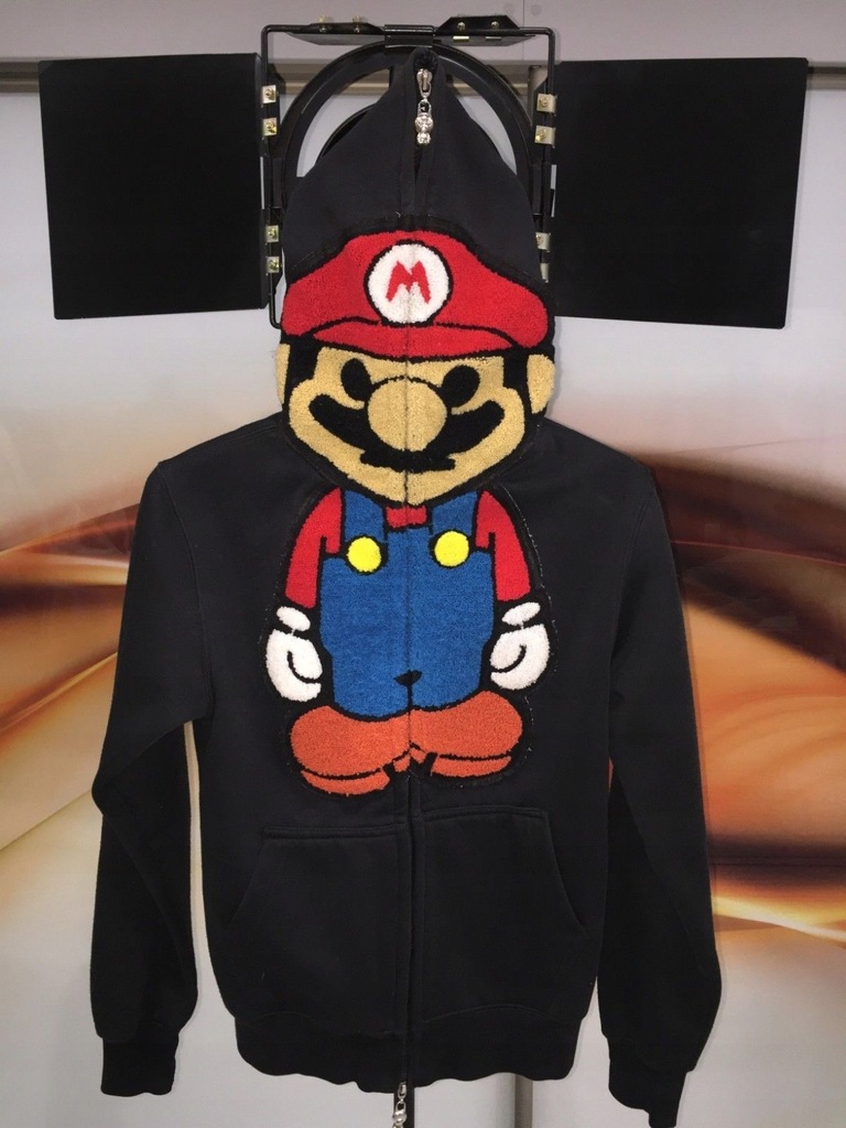 A BATHING APE BABY MILO MARIO FULL ZIP HOODIE S 7744206679 oficjalne archiwum Allegro