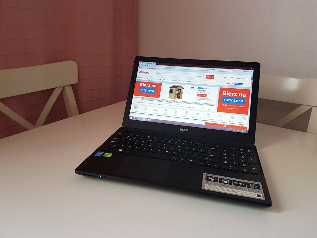Acer E5-572G i7-4712MQ 8GB 1TB GF 840m 15,6 FHD