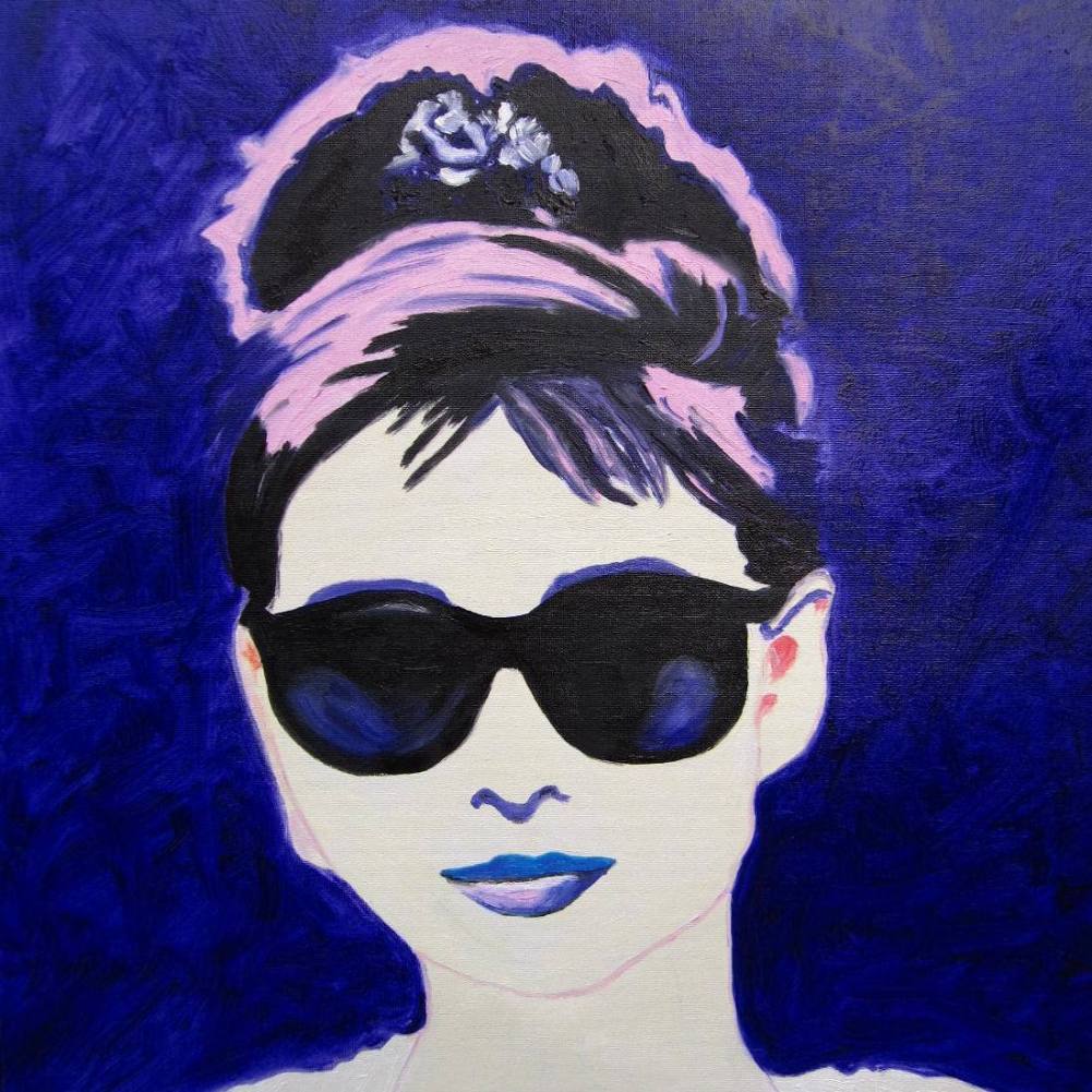 ANDY WARHOL Audrey Hepburn 50x50 Obraz Olejny CUDO
