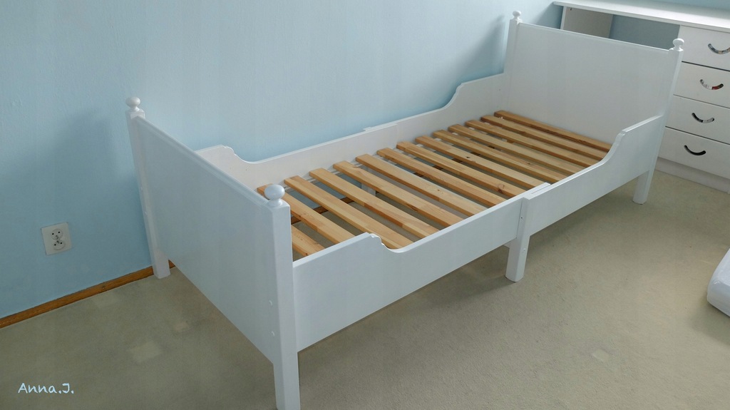 Łóżko rosnące z dzieckiem lite drewno IKEA 80x200