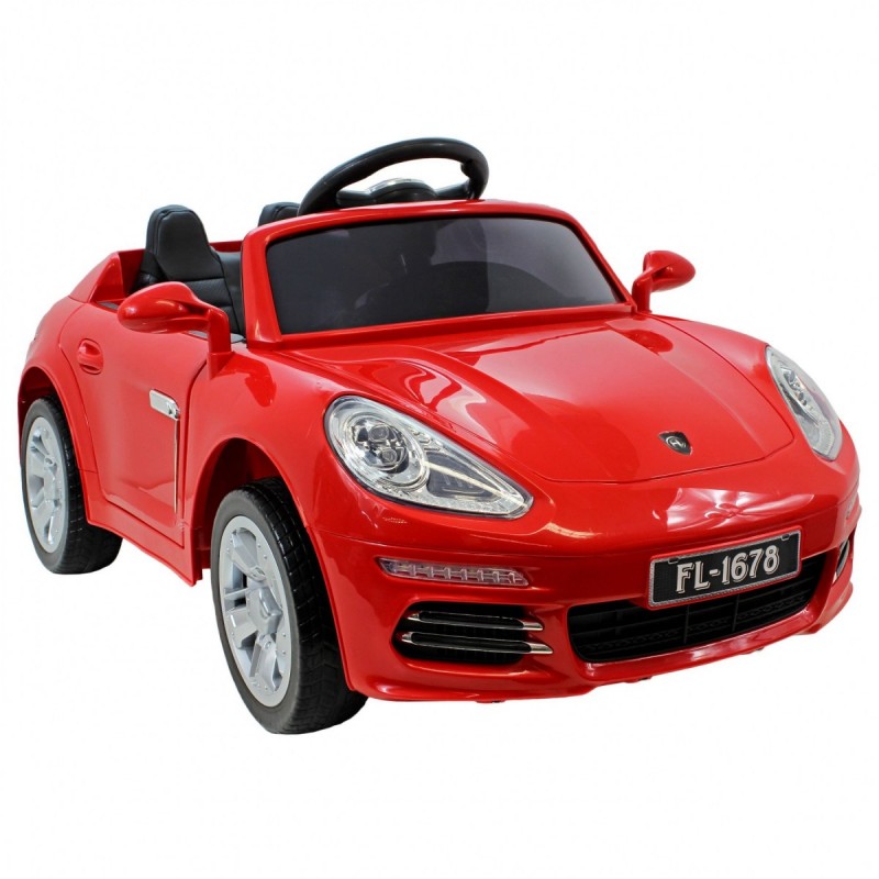 PORSCHE SAMOCHÓD NA AKUMULATOR MIĘKKIE KOŁA SKÓRA