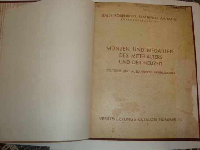 munzen und medaillen rosenberg 1932