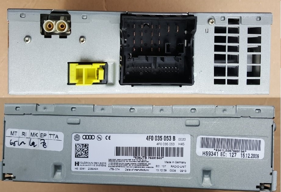 4F0035053B AUDI A4 B8 A5 A6 C6 TUNER RADIO MMI 3G
