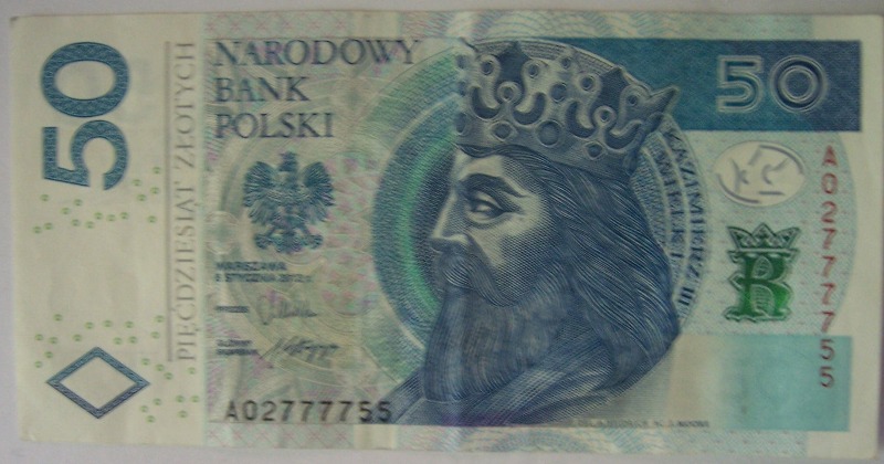 50 zł seria A0 - 2012 r
