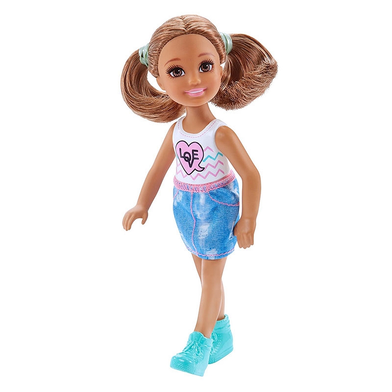 BARBIE CHELSEA LALKA W DWÓCH KITKACH DWJ28