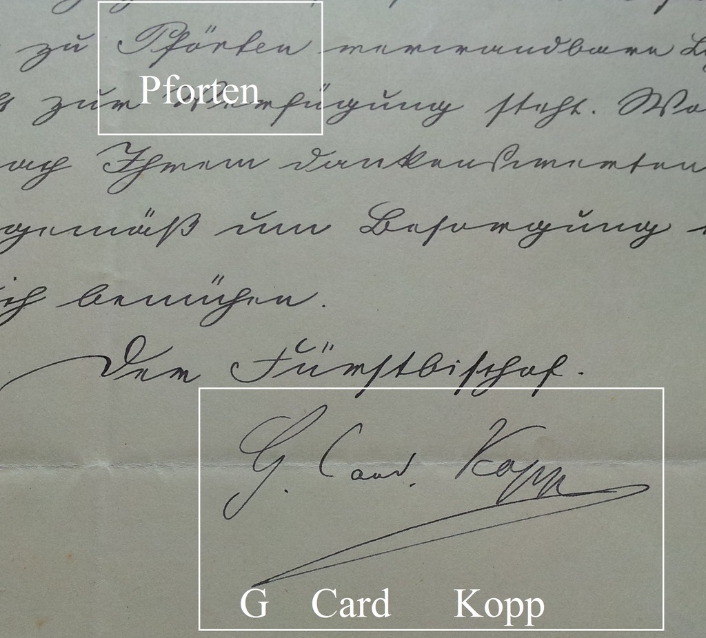 1908 Breslau Kardynał Jerzy Kopp Pforten Brody Ża