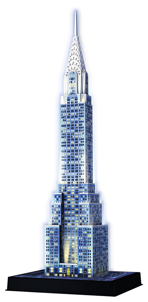 RAVENSBURGER PUZZLE 3D WIEŻOWIEC CHRYSLER NOCĄ