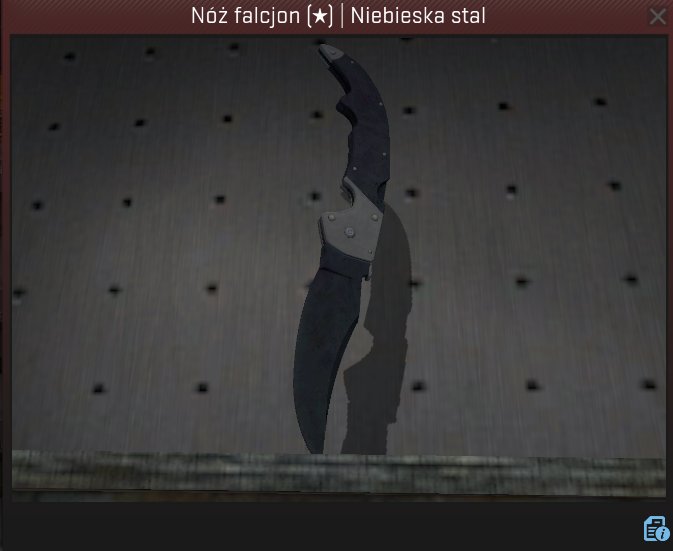 falcjon niebieska stal lekkie zużycie