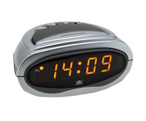 Zegar budzik sieciowy LED XONIX 618 ALARM bursztyn