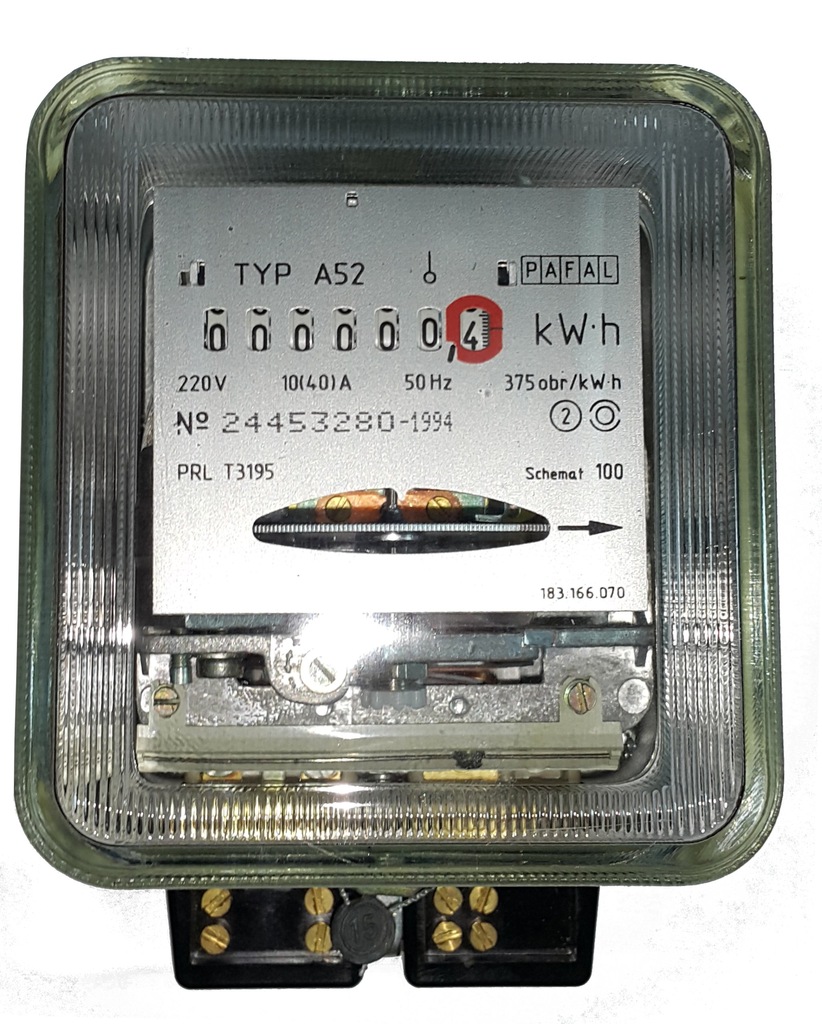 Licznik prądu energii jednofazowy podlicznik PAFAL - 6889430723