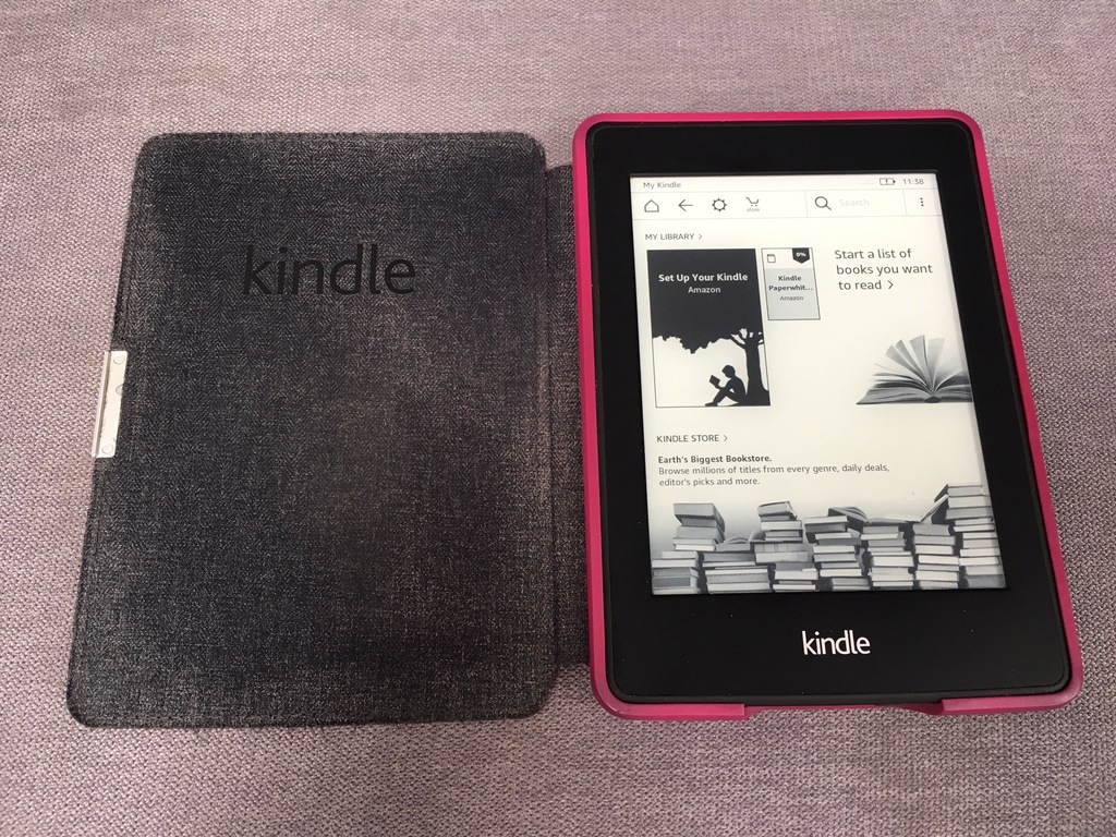 Kindle Paperwhite 2 - 2G - Etui + książki
