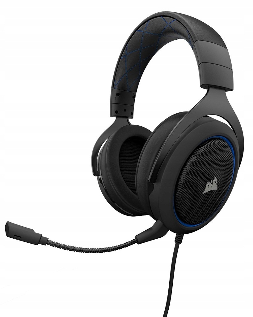 CORSAIR HS50 CARBON Stereo Gaming Headset BLUE