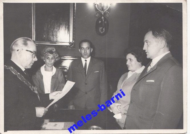 KRAKÓW ŚLUB CYWILNY USC  PRL 1965 FOTO KURNIK