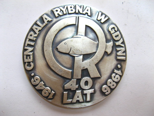 Medal centrala rybna Gdynia 1986