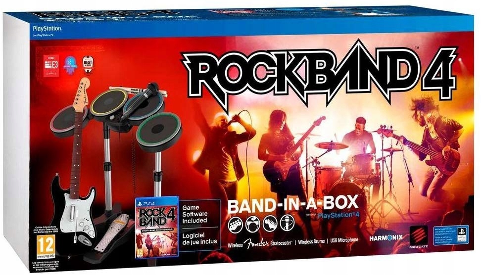 Rock Band 4 Perkusja, Gitara, Mikrofon - PS4 - 7754307699