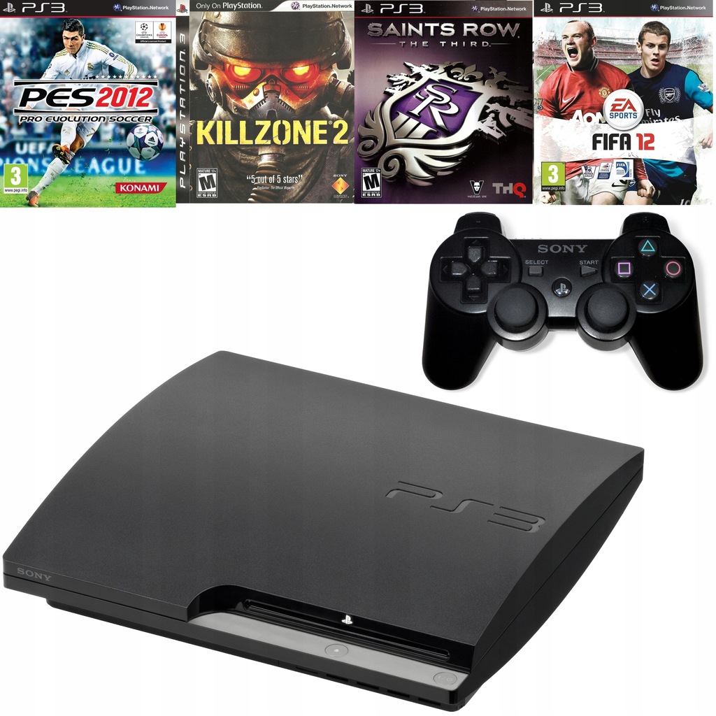 Playstation 3 Slim 320gb 1 Pad Oryginalny 4 Gry 7409893032 Oficjalne Archiwum Allegro