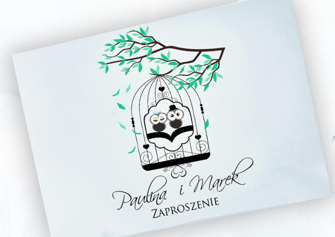 Zaproszenia Ślubne SOWY 1zł za 2szt