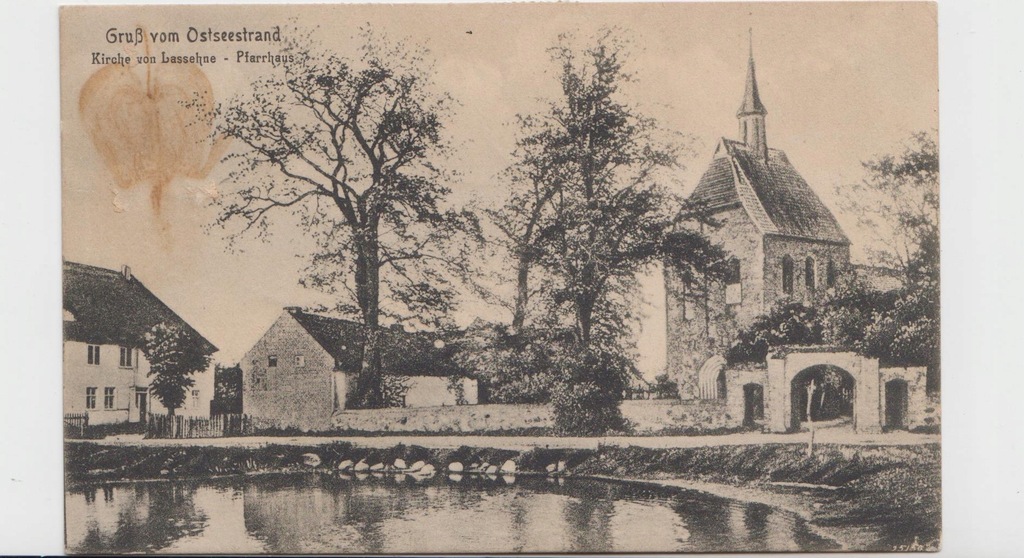 Lassehne Łasin Koszaliński Plebania 1923r