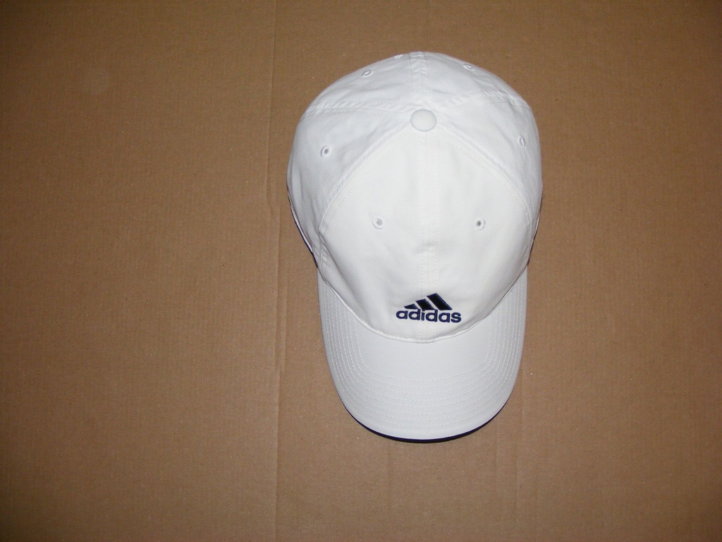 ADIDAS - biała czapka, unisex - one size