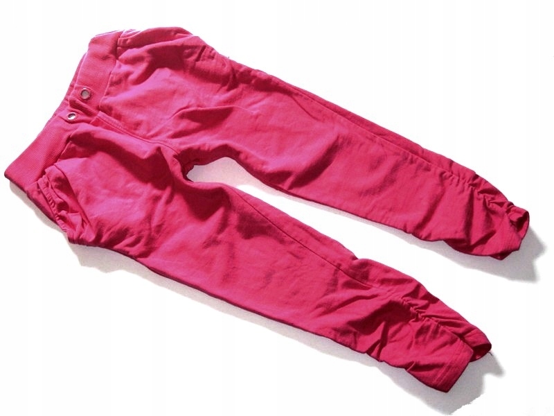 COCCODRILLO malinowe spodnie dresy joggersy 110