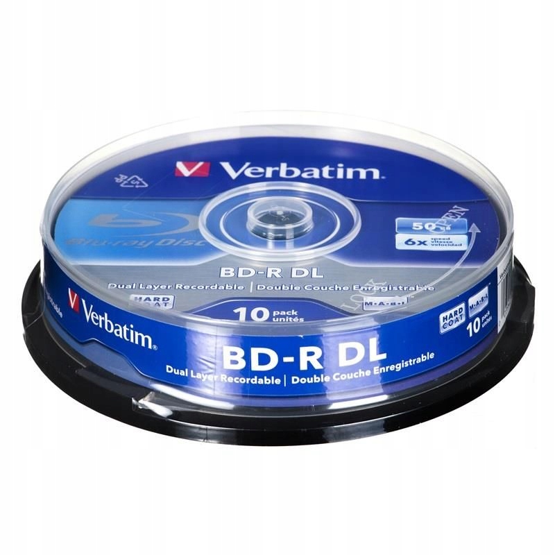 BYD - BD-R Verbatim 50GB 6x 10szt. cake