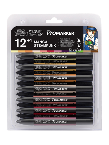 Promarker 12+1 blender Manga Steampunk Winsor