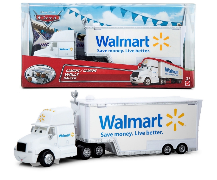 Cars Auta Ciężarówka Wally Hauler Walmart Mattel