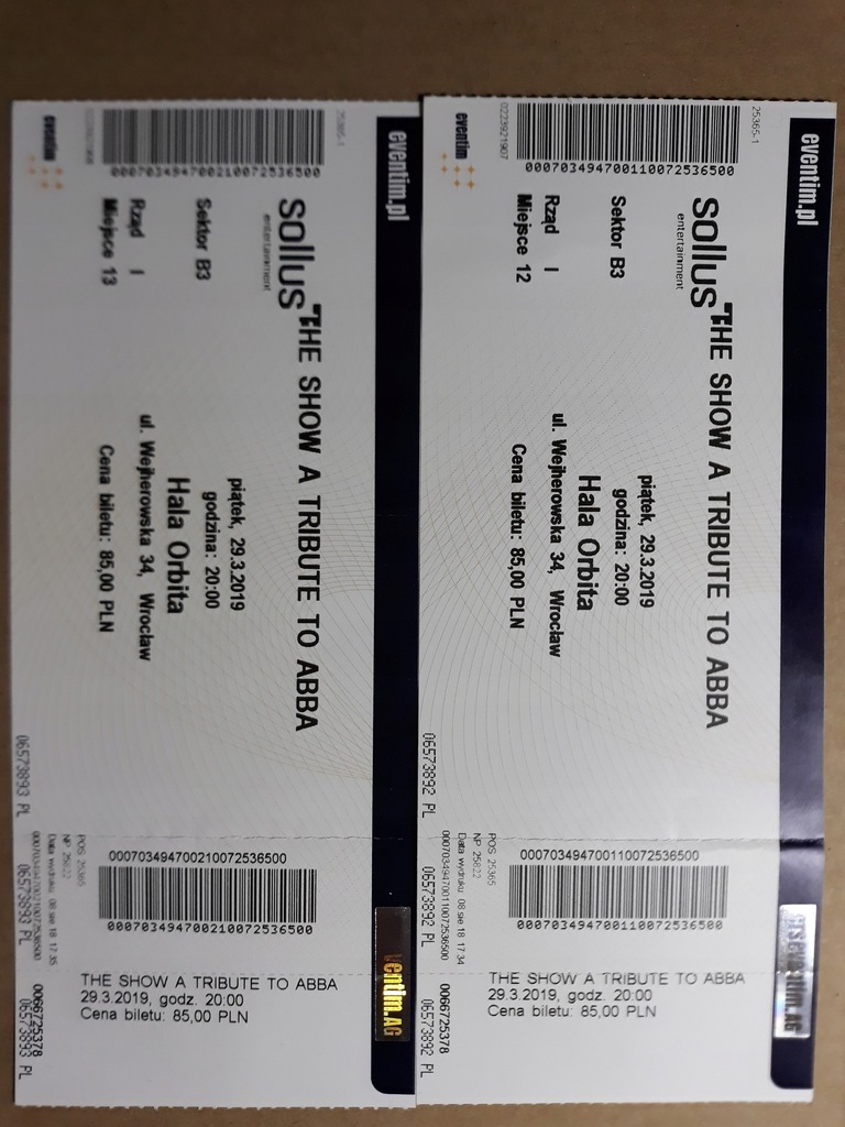 Bilety The Show a Tribute to ABBA Wrocław 29.03.19