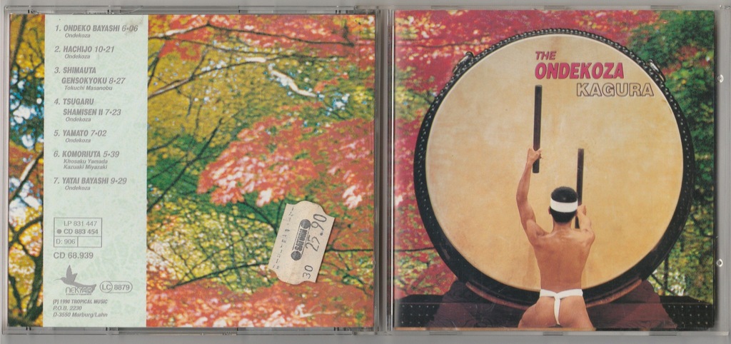 Japońskie Bębny THE ONDEKOZA KAGURA CD 1990 BDB