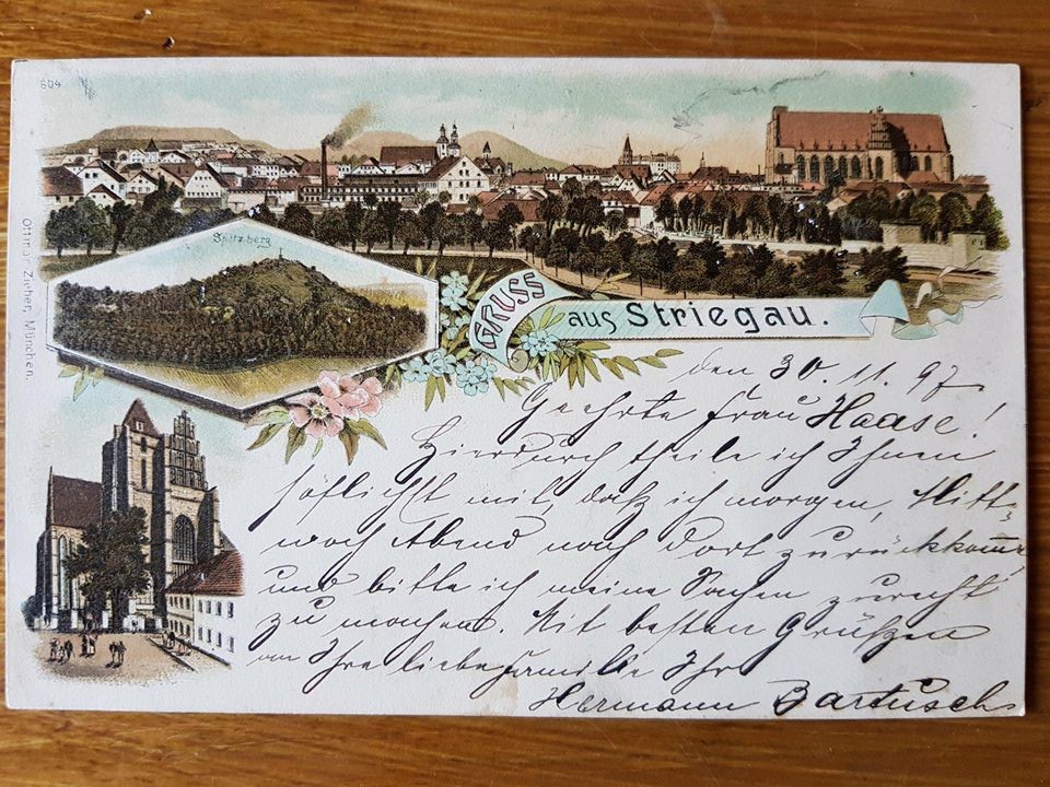 Pocztówka Striegau 1897r