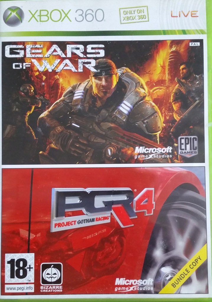 Gears Of war & PGR 4 Napisy PL Xbox 360