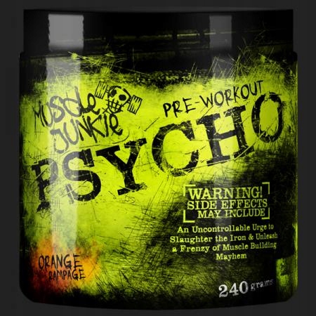 MUSCLE JUNKIE PSYCHO MOCNA PRZEDTRENINGÓWKA USA