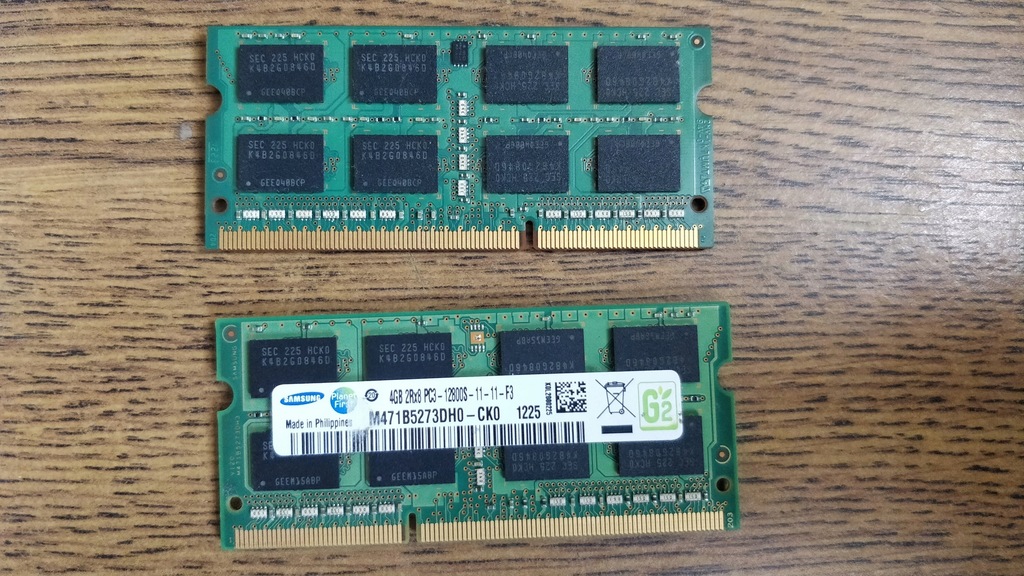 Pamięć RAM 4GB DDR3 SAMSUNG 2Rx8 PC3-12800S 1