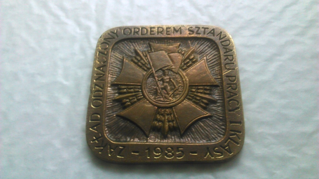Krosno medal 1985 Sztandar Pracy Naftomet PRL