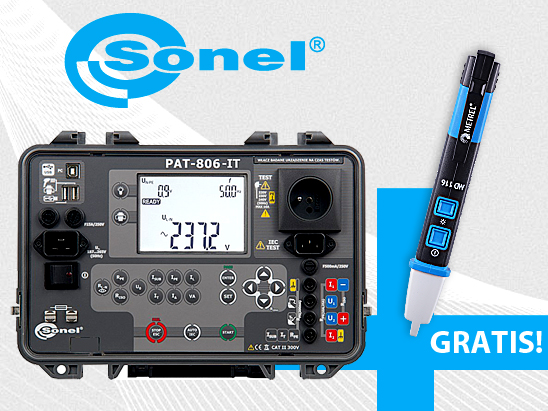 Tester Sonel PAT-806-IT+ Wskaźnik napięcia GRATIS