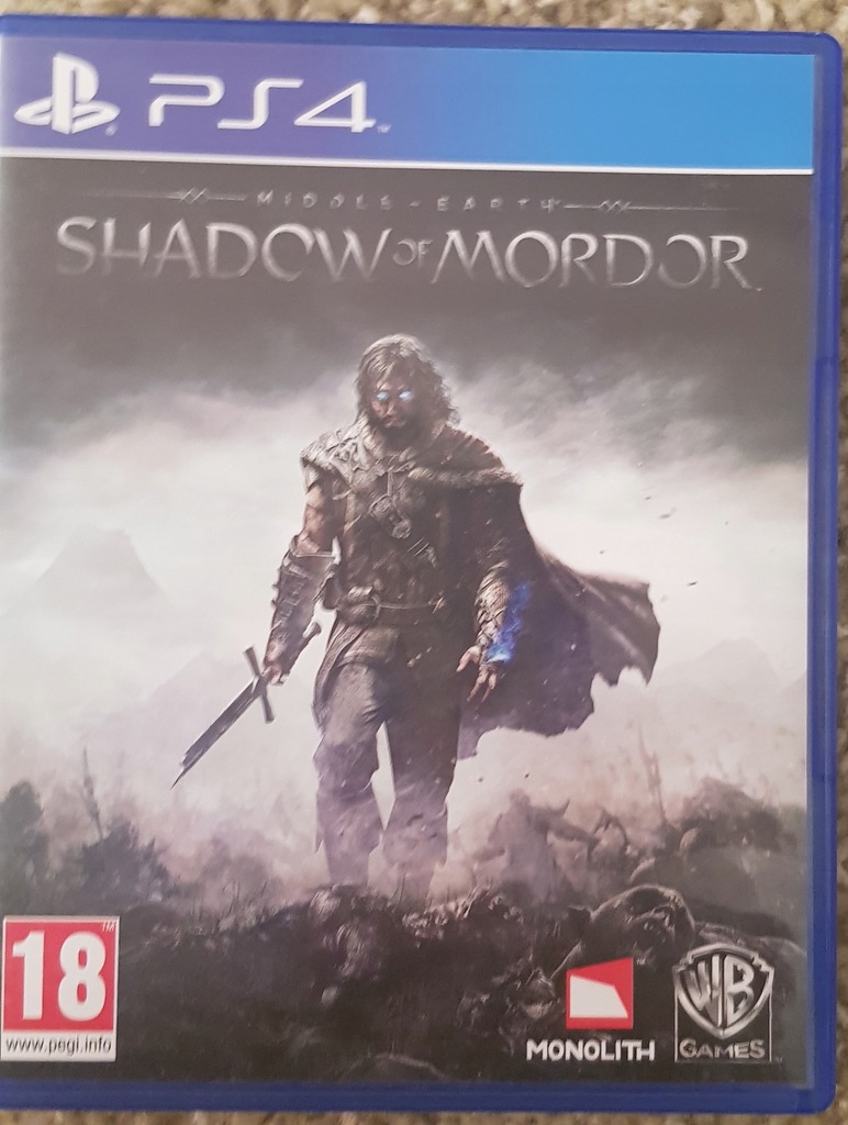 PS4 SHADOW OF MORDOR ŚRÓDZIEMIE CIEŃ MORDORU Biał