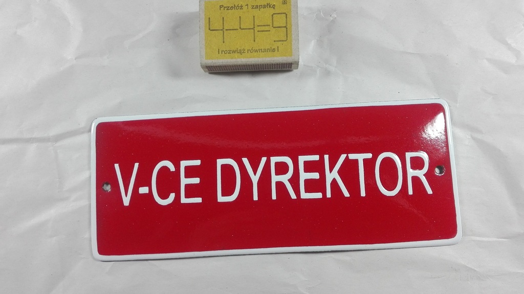 TABLICZKA EMALIOWANA V-CE DYREKTOR OKAZJA! 